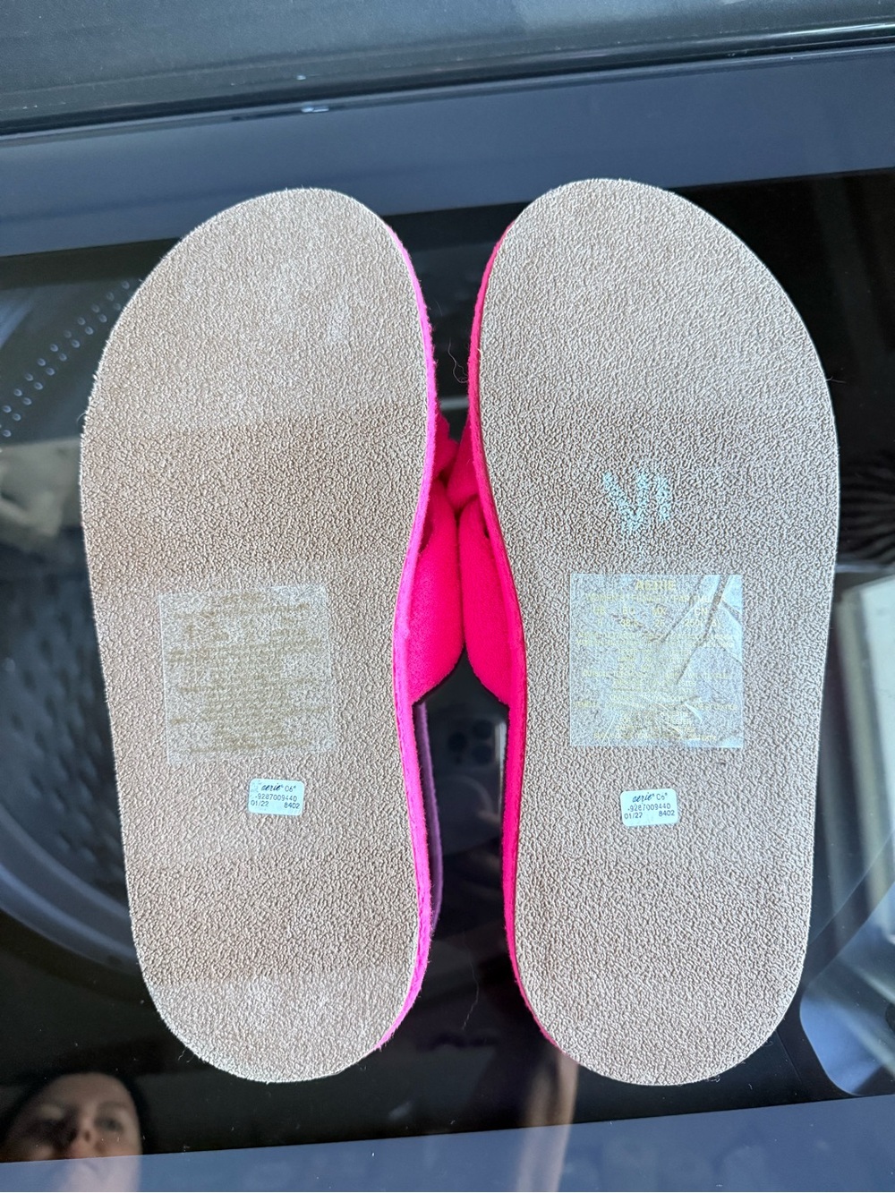 Aerie Terry Twist Platform Sandal Neon Pink - Picture 4 of 7